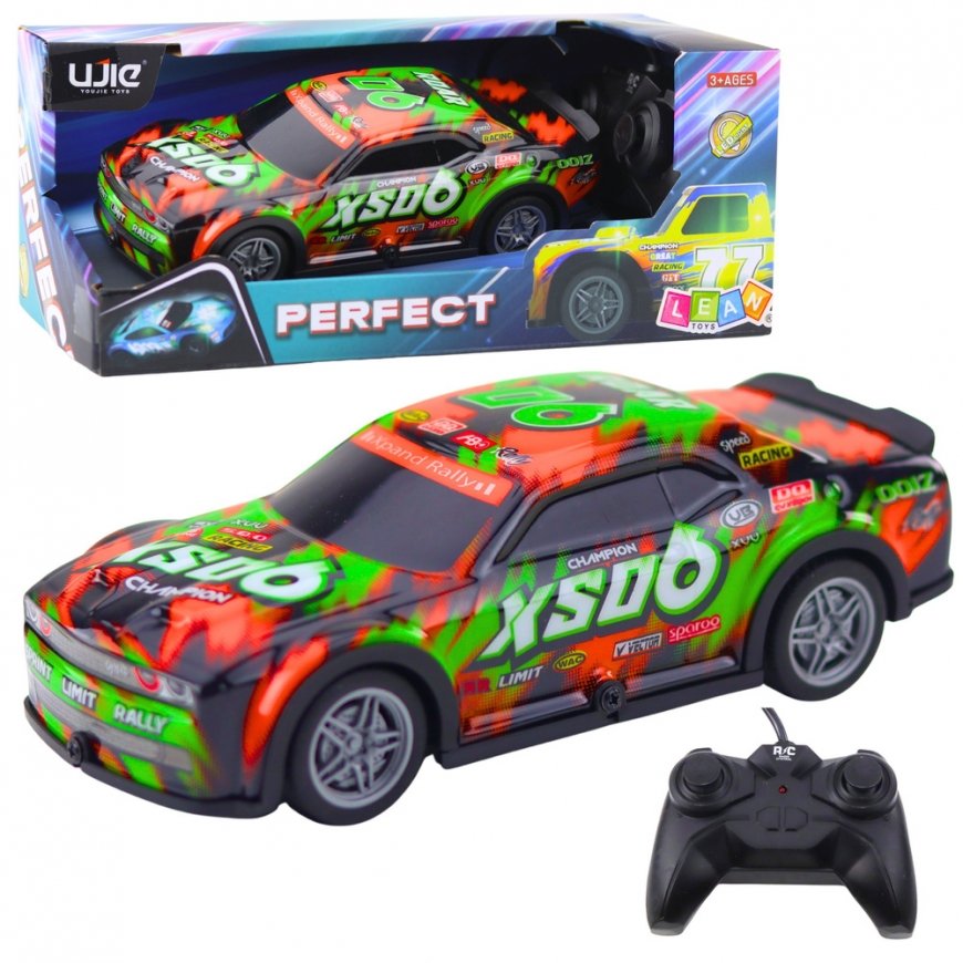 Lean Toys Remote Control Racing Car with Illuminated Body 27MHz – 2