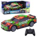 Lean Toys kaugjuhitav võidusõiduauto, millel on valgustatud korpus 27MHz Lean Toys kaugjuhitav võidusõiduauto, millel on valgustatud korpus 27MHz