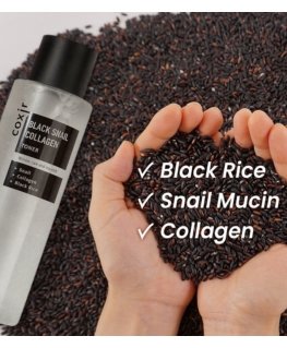 COXIR Musta Etanageeli Kollageeni Toneri, 150 ml