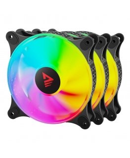 Savio BLAST FAN SET система охлаждения компьютера Корпус компьютера Вентилятор 12 cm Черный 3 шт