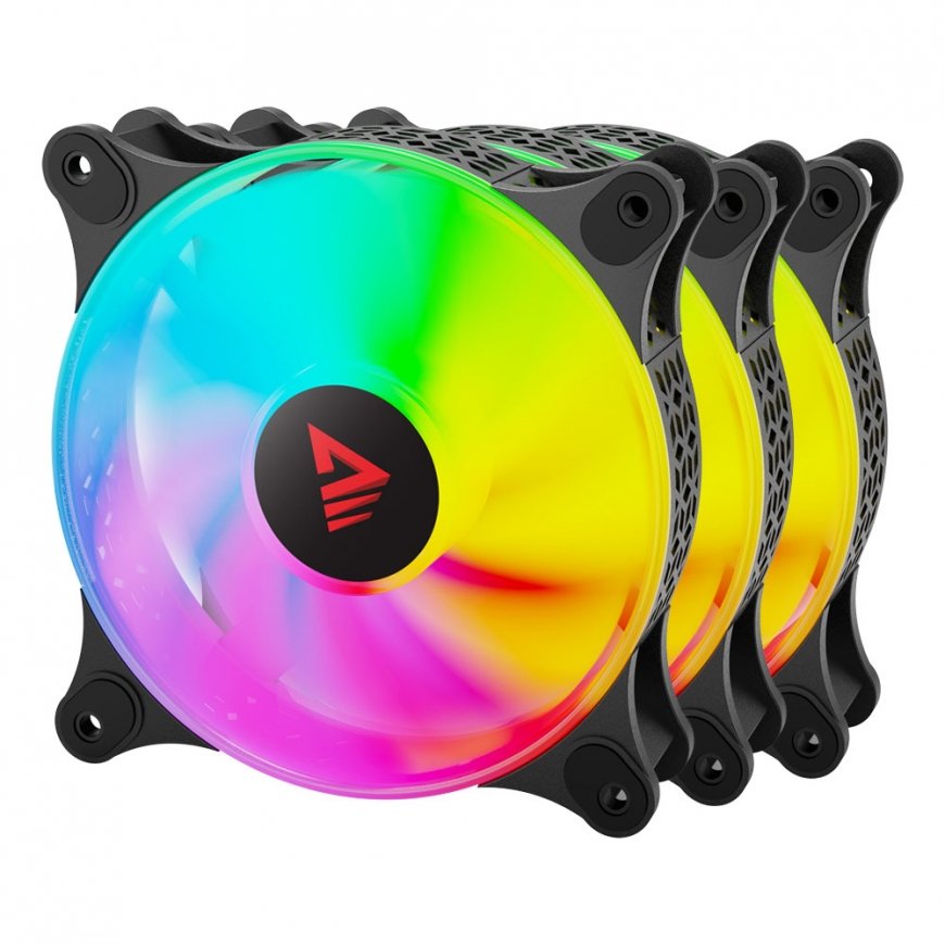 Savio BLAST FAN SET система охлаждения компьютера Корпус компьютера Вентилятор 12 cm Черный 3 шт
