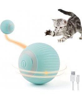 iBL Interactive Pet Toy rolling ball 4.3cm with auto movement / Night LED USB-C rechargeable