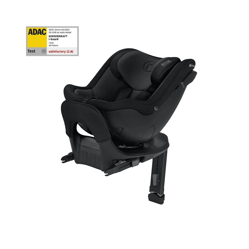 KINDERKRAFT autoistme 61-105 cm I-GUARD PRO I-SIZE, grafiitmust, KCIGUAPRBLK0000