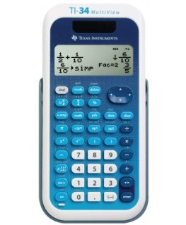 Texas Instruments TI-34 MultiView kalkulaator Tasku Teaduslik kalkulaator Sinine, Valge
