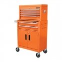 Metal tool cart with 6 drawers and 2 compartments Truper® Metal tool cart with 6 drawers and 2 compartments Truper®