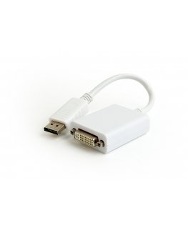 Gembird A-DPM-DVIF-03-W video cable adapter 0.1 m DisplayPort DVI Black