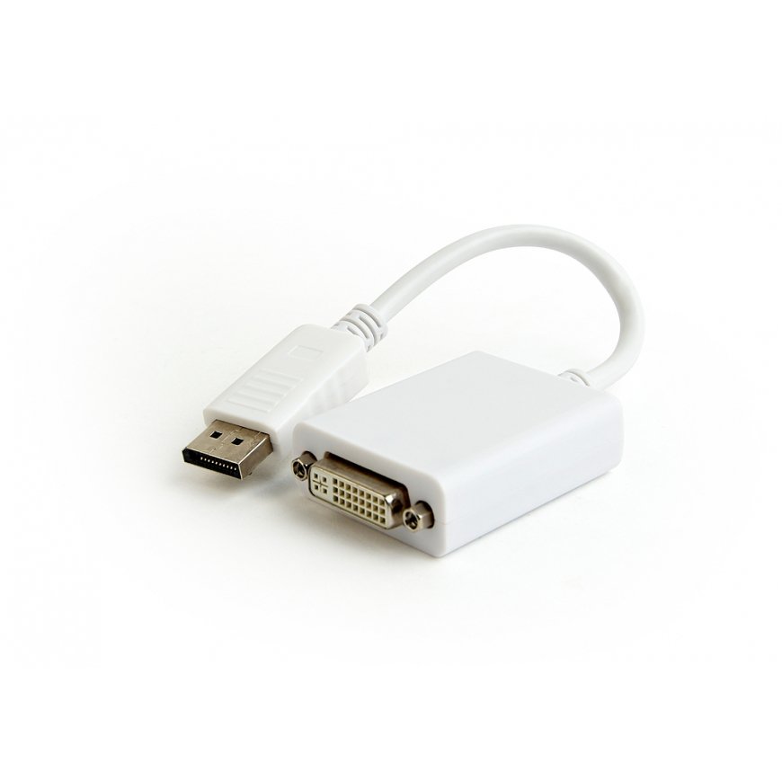 Gembird A-DPM-DVIF-03-W video cable adapter 0.1 m DisplayPort DVI Black