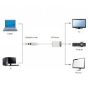Gembird A-DPM-DVIF-03-W videokaapeli-adapteri 0,1 m DisplayPort DVI musta