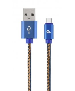 Cablexpert CC-USB2J-AMCM-2M-BL USB kabelis USB 2.0 USB A USB C Zils