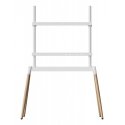Gembird TVS-86F-01-W TV-kiinnike 2,18 m (86") Valkoinen, Puu