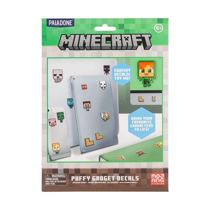 Paladone Minecraft Pūkuotų Įtaisų Lipdukai – 3