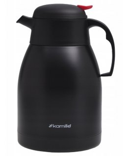 Stainless steel thermos 1.5 L, black, 2218, KAMILLE