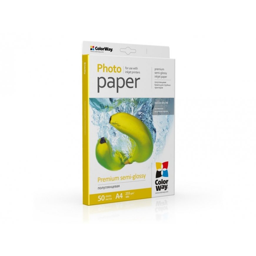 ColorWay Premium pusspīdīga fotopapīrs, 255g/m, A4