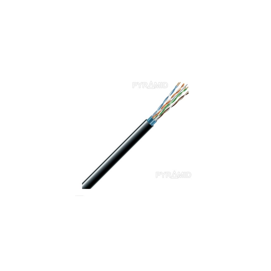 LAN network cable ECG FTP 6 (outdoor, PE, Fca, 305m, 23 AWG/0.56mm)