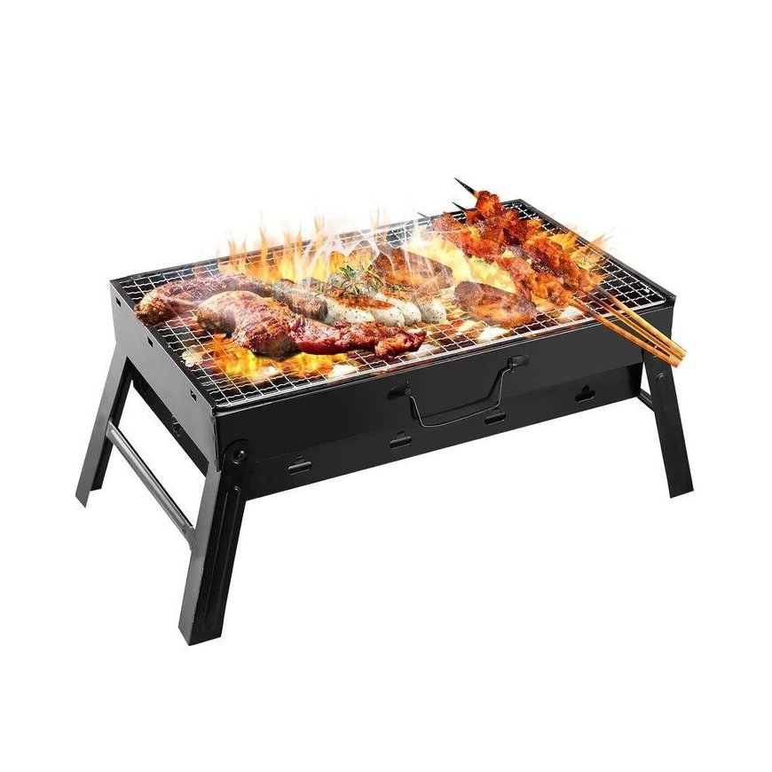 Grillpapa Super Compact Barbekiu Sulankstomas Metalinis Grilis 36x29x6.8cm, puikiai tinkantis piknikams ir stovyklavimui