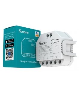 Sonoff Dual R3 Juhtmega ühendatud & juhtmevaba Valge