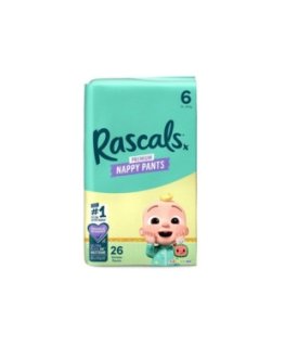 Rascal And Friends RASCAL autiņbikses-šorti, 6. izmērs, 15-20 kg, 46 gab., 93437