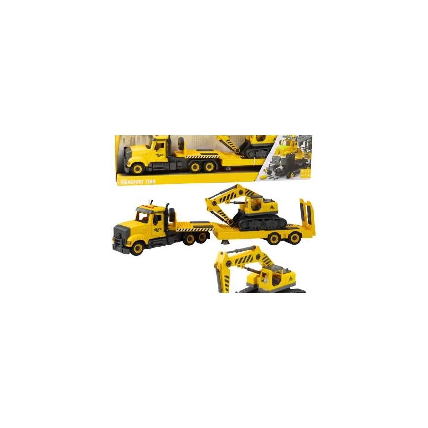 Lean Toys Kravas automašīna ar ķēdes ekskavatoru, gaismas un skaņas – 2