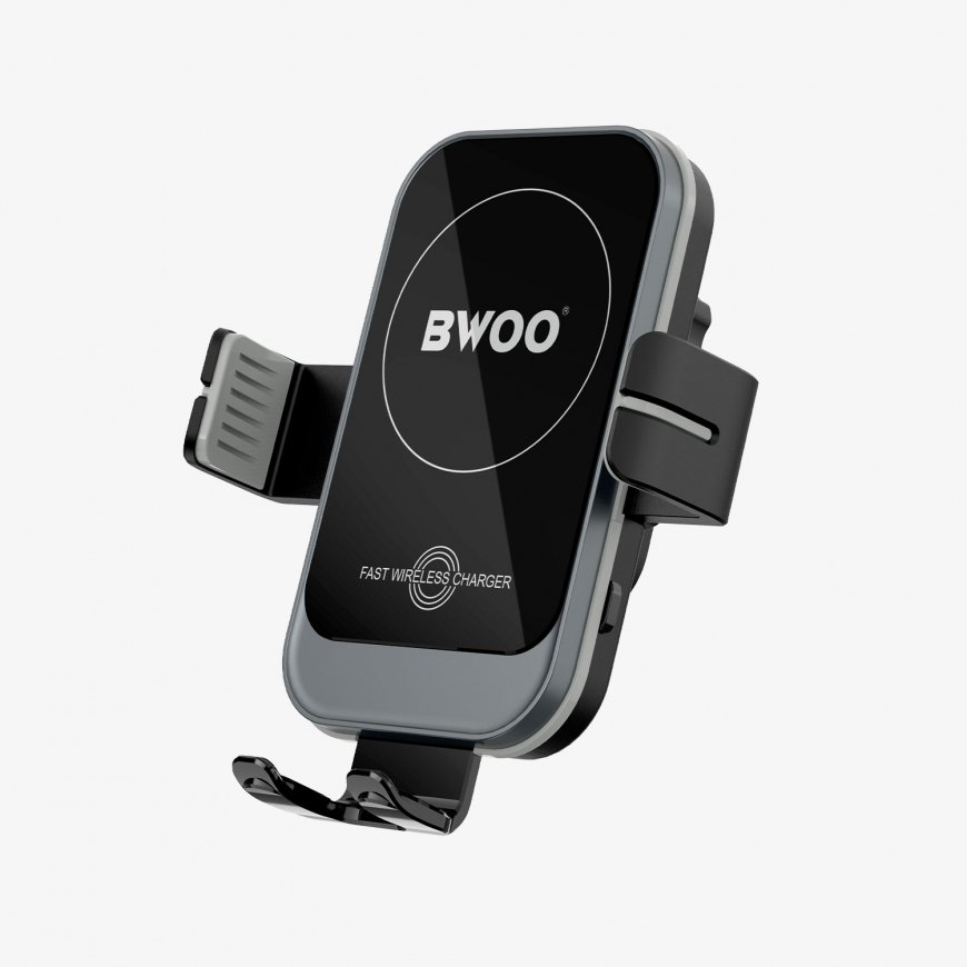 BWOO Automatinis 15W Belaidis Įkroviklis Automobilio Laikiklis ZJ137 – 2