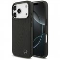 Dėklas Mercedes Leather Large Laurel Leave MagSafe iPhone 17 Pro jaoks must