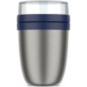 Rosti Mepal Mepal Termo-pietų puodas Ellipse nerūdijančio plieno Vivid Mėlyna, 500+200ml Rosti Mepal Mepal Termo-pietų puodas Ellipse nerūdijančio plieno Vivid Mėlyna, 500+200ml