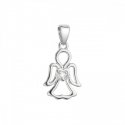 Evolution Group Silver Pendant Angel with Clear Zircon 14031.1 Evolution Group Silver Pendant Angel with Clear Zircon 14031.1