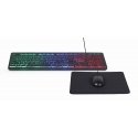 Gembird KBS-UML-01 klaviatuur Hiir kaasa arvatud Kodu USB QWERTY Ameerika inglise keel Must