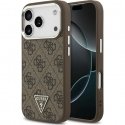 Case Guess 4G Triangle Logo MagSafe for iPhone 17 Pro brown Case Guess 4G Triangle Logo MagSafe for iPhone 17 Pro brown