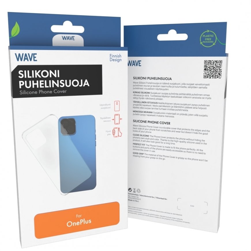Wave Silikona aizsargapvalks, OnePlus Nord 5, Caurspīdīgs
