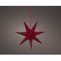 Lumineo LED decorative star light, red, 58 cm Lumineo LED decorative star light, red, 58 cm