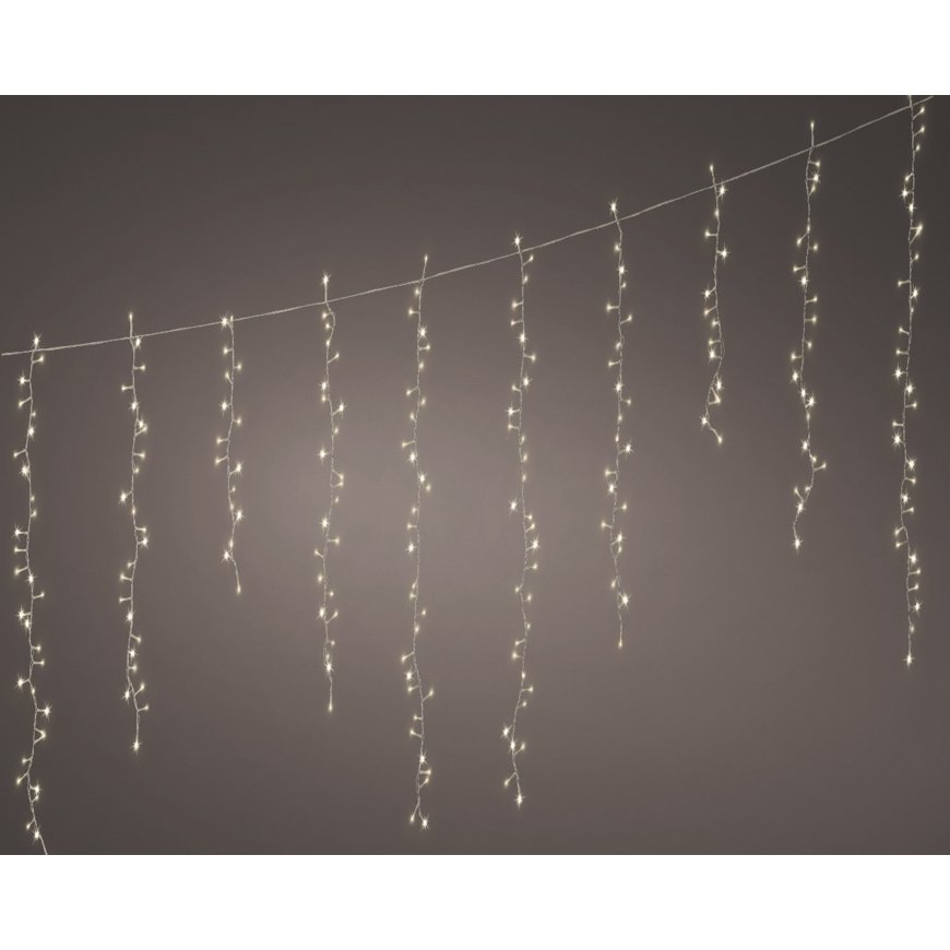 Lumineo Icicle twinkle decorative light set for outdoor use, 3.75 meters