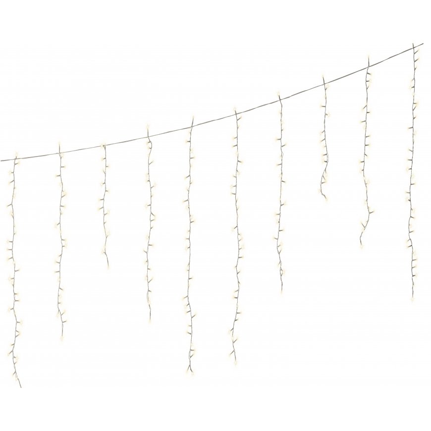 Lumineo Icicle twinkle koristevalosarja ulkokäyttöön, 3,75 meetrit – 3