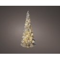 Lumineo glass tree with lights, table decoration, 32 cm, silver Lumineo glass tree with lights, table decoration, 32 cm, silver