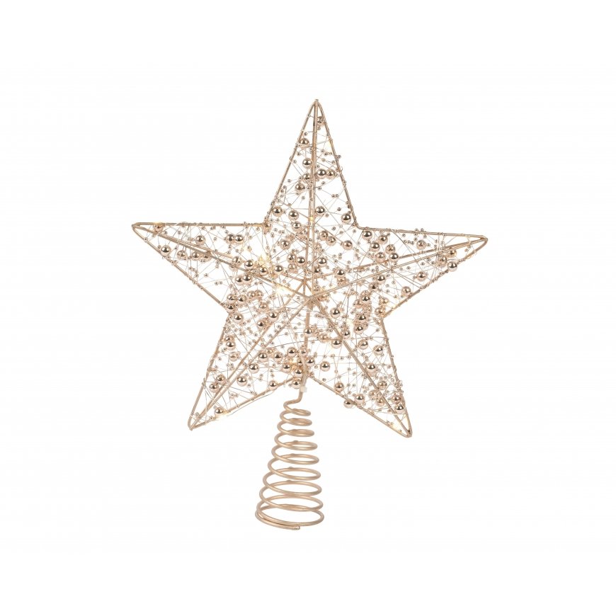Lumineo Christmas tree top decoration star, warm white