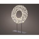 Lumineo pöytämallinen valokranssi, klassinen valkoinen