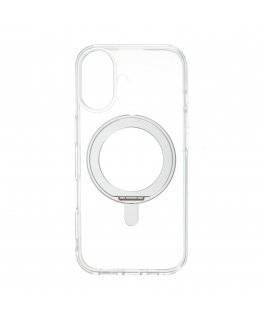 FoneKit Premium Kickstand MagSafe-yhteensopiva suojakuori jalustalla, iPhone 17, läpinäkyvä