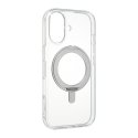 FoneKit Premium Kickstand MagSafe saderīga aizsargapvalka ar statīvu, iPhone 17, caurspīdīga FoneKit Premium Kickstand MagSafe saderīga aizsargapvalka ar statīvu, iPhone 17, caurspīdīga