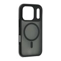FoneKit atsparus smūgiams MagSafe suderinamas apsauginis dėklas, iPhone 17 Pro Max, juodas/pilkas FoneKit atsparus smūgiams MagSafe suderinamas apsauginis dėklas, iPhone 17 Pro Max, juodas/pilkas