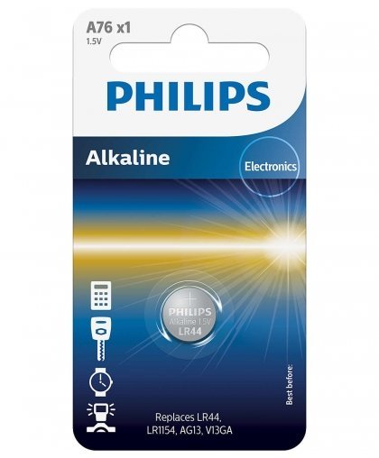Philips A76/01B Mini Alkaline LR44 / 1 pcs – 2