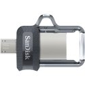 SanDisk Ultra Dual m3.0 USB-välkmälu 128 GB USB Type-A / Micro-USB 3.2 Gen 1 (3.1 Gen 1) Must, Hõbe, SanDisk Ultra Dual m3.0 USB-välkmälu 128 GB USB Type-A / Micro-USB 3.2 Gen 1 (3.1 Gen 1) Must, Hõbe,