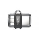 SanDisk Ultra Dual m3.0 USB-välkmälu 128 GB USB Type-A / Micro-USB 3.2 Gen 1 (3.1 Gen 1) Must, Hõbe, SanDisk Ultra Dual m3.0 USB-välkmälu 128 GB USB Type-A / Micro-USB 3.2 Gen 1 (3.1 Gen 1) Must, Hõbe,