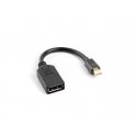 Lanberg AD-0003-BK DisplayPort-kaabel 0,12 m Mini DisplayPort Must Lanberg AD-0003-BK DisplayPort-kaabel 0,12 m Mini DisplayPort Must