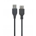 Gembird CC-USB2-AMAF-75CM/300-BK USB-kaapeli USB 2.0 0,75 m USB A musta Gembird CC-USB2-AMAF-75CM/300-BK USB-kaapeli USB 2.0 0,75 m USB A musta
