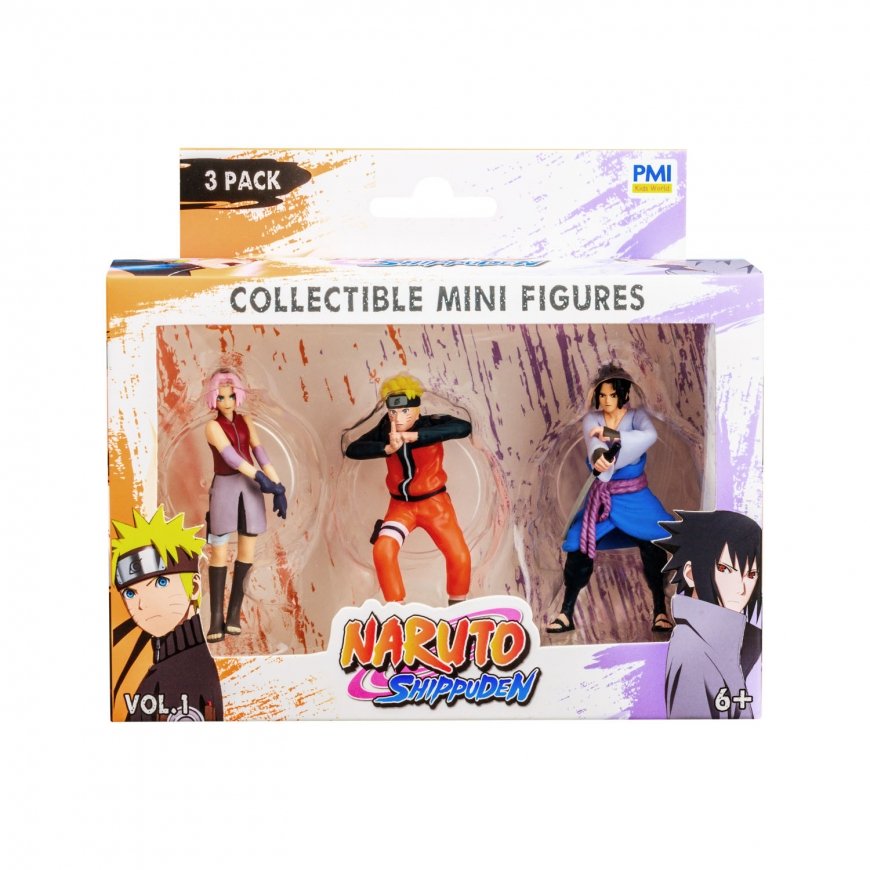 NARUTO figuuride 3-pakk, 7 cm – 2
