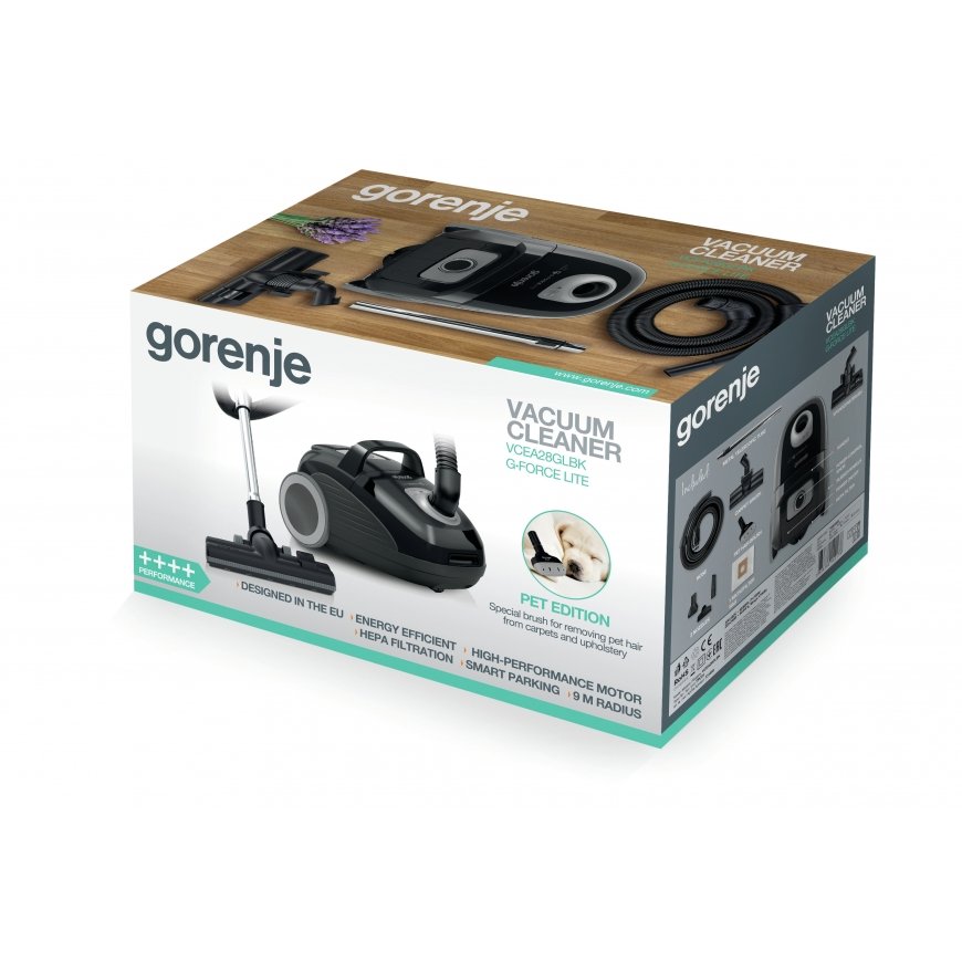Gorenje VCEA28GLBK 3 L Cylinder vacuum Dry 700 W Dust bag – 3