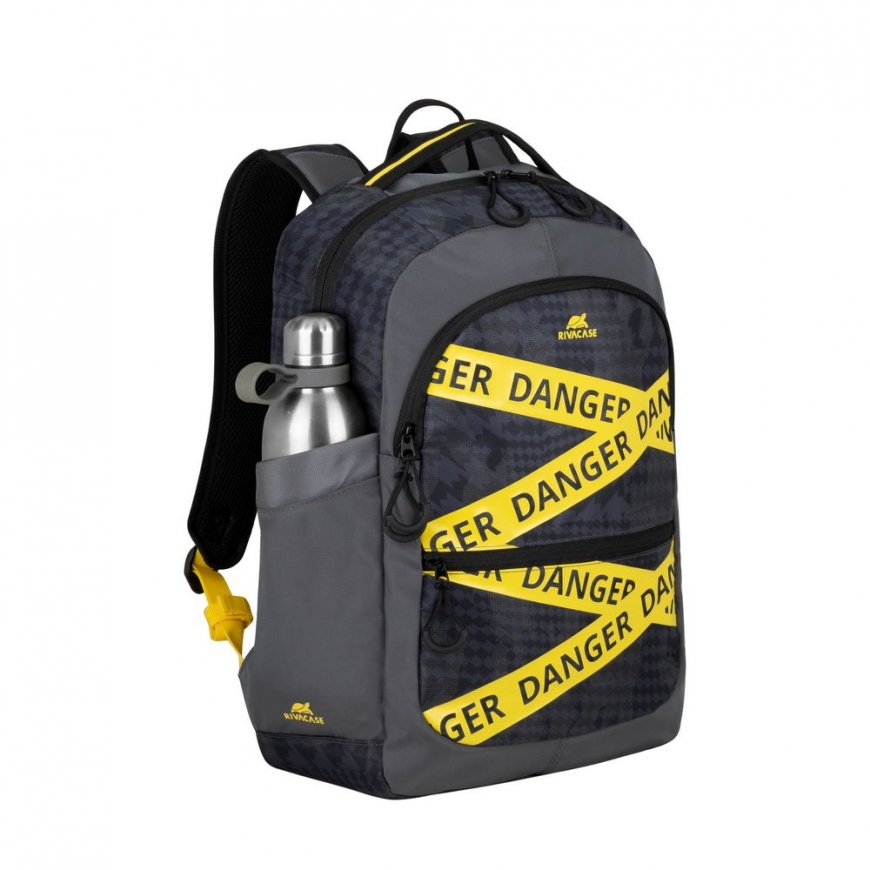 Rivacase Erebus 39.6 cm (15.6") Backpack Camouflage, Grey, Yellow – 5