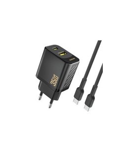 Зарядное устройство Dudao A27 MaxC 35W с кабелем USB-C - черное