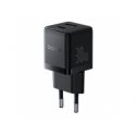 Baseus Palm 30W USB-C USB-A Sieninis Įkroviklis - Juodas Baseus Palm 30W USB-C USB-A Sieninis Įkroviklis - Juodas