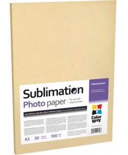 ColorWay PSM100050A3 | 100 g/m² | A3 | A3 | Fotopaber sublimatsioon 50 tk.
