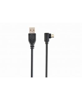 Gembird CCB-USB2-AMmDM90-6 USB cable USB 2.0 1.8 m USB A Micro-USB B Black